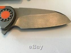 Custom David Curtiss Knives Medium F3 One Of a Kind Flipper Folder Knives