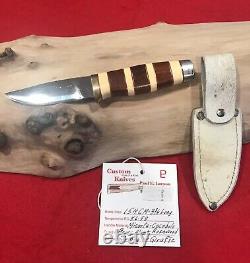 Custom Hand Made Hunting Knife One of a Kind Giraffe Sheath