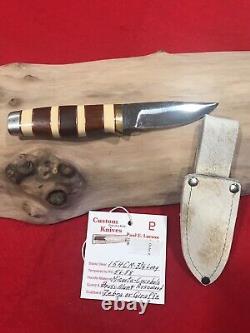 Custom Hand Made Hunting Knife One of a Kind Giraffe Sheath