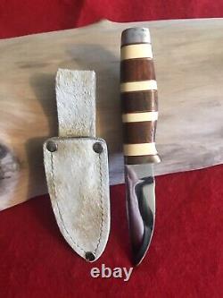 Custom Hand Made Hunting Knife One of a Kind Giraffe Sheath