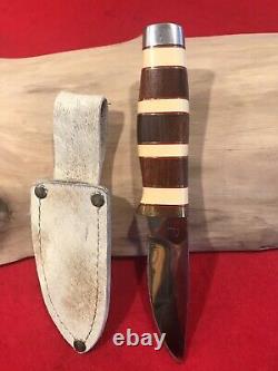 Custom Hand Made Hunting Knife One of a Kind Giraffe Sheath