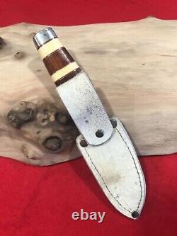 Custom Hand Made Hunting Knife One of a Kind Giraffe Sheath