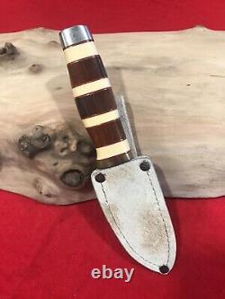 Custom Hand Made Hunting Knife One of a Kind Giraffe Sheath