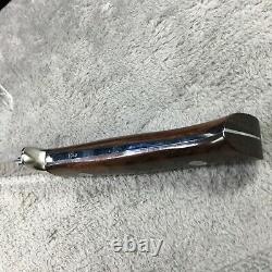 Custom Handmade Herron Dark Wood Handle Knife (1043) 8 Inch Length One Of A Kind