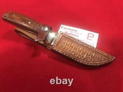 Custom Handmade Hunting Knife Paul Larson One of a Kind Gut Skinner Butcher Camp