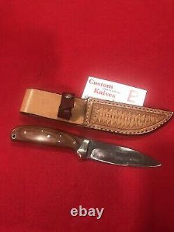 Custom Handmade Hunting Knife Paul Larson One of a Kind Gut Skinner Butcher Camp