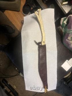 Custom Made Hand Carved Out Of Deer Antler One Of A Kind Short Sword