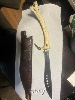 Custom Made Hand Carved Out Of Deer Antler One Of A Kind Short Sword