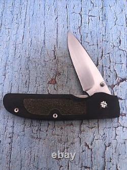 Custom Mel Pardue Prototype P01 Linerlock Micarta Handles One Of A Kind