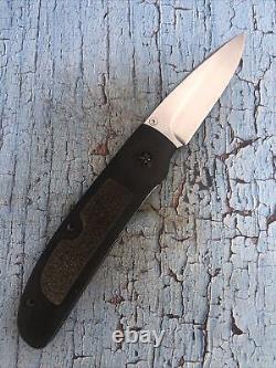 Custom Mel Pardue Prototype P01 Linerlock Micarta Handles One Of A Kind