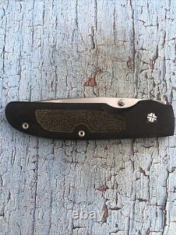 Custom Mel Pardue Prototype P01 Linerlock Micarta Handles One Of A Kind