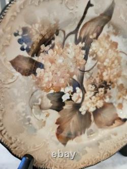 Custom One Of A Kind Hand Painted Lilly Of The Valley & Hydrangea Plates