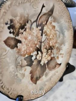 Custom One Of A Kind Hand Painted Lilly Of The Valley & Hydrangea Plates