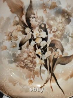 Custom One Of A Kind Hand Painted Lilly Of The Valley & Hydrangea Plates