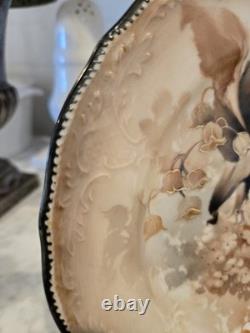 Custom One Of A Kind Hand Painted Lilly Of The Valley & Hydrangea Plates