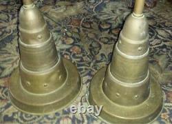 Custom One Of A Kind Pair Vintage Brass Torchiere Floor Lamps LOCAL Pick Up