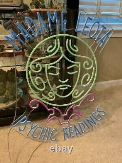 Custom One of a Kind Disneyland Disney MADAME LEOTA Haunted Mansion Lighted Sign