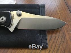 Custom Prototype One of a Kind Red Blade Knives Flipper Folder Knife