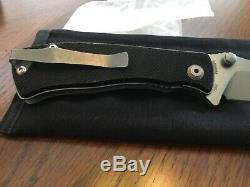 Custom Prototype One of a Kind Red Blade Knives Flipper Folder Knife