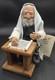 Debbie Mcintyre Artist Doll Handmade Jewish Rabbi With Tallit & Scroll 11h