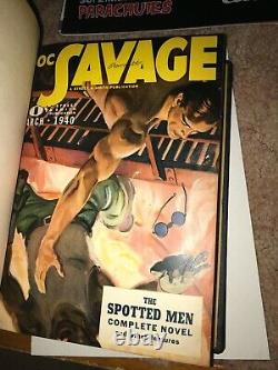 DOC SAVAGE Pulp Magazine LEATHER BOUND Edition One of a KIND Custom OOAK Vintage