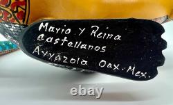 DOG- Beautiful one of a kind wood hand-carved ALEBRIJE from Oaxaca, México