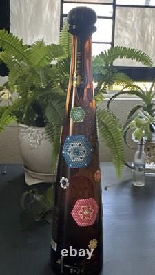 DON JULIO 1942 EMPTY BOTTLE 750ml WITH CORK, handmade Diamond Dots one of a kind