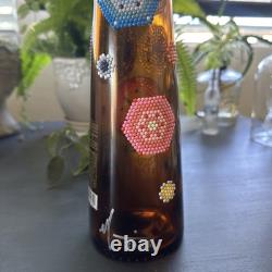 DON JULIO 1942 EMPTY BOTTLE 750ml WITH CORK, handmade Diamond Dots one of a kind