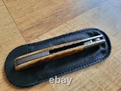 D. B. FRALEY hand made folding knife damascus one of a kind