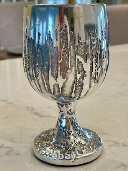 Dan Sheil one of a kind signed wine goblets made in Australia