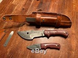 Dave Beck Tracker Survival Knife one of a kind companion set with extras