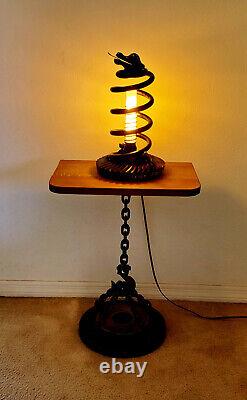 Decorative table lamp one-of-a-kind from Blatant Artworks SNAKE