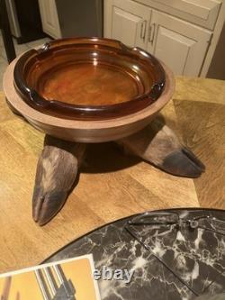 Deer foot ashtray 1960s one of a kind