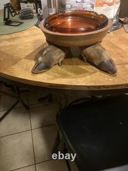 Deer foot ashtray 1960s one of a kind
