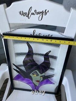 Disney Maleficent glass Art framed. One Of A Kind