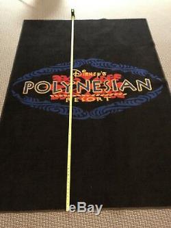 Disney Polynesian Tiki Resort Carpet Rug Huge New Prop Sign One Of A Kind Prop