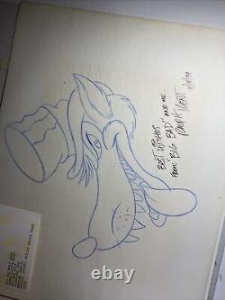 Disney artwork One Of A kind Pencil Drawing By Ralph Kent Big Bad Wolf 1991 Bh