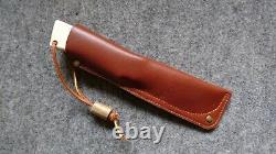 Dustar lahav hunting bushcraft knife one of kind custom ivorite micarta grips