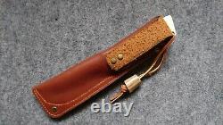 Dustar lahav hunting bushcraft knife one of kind custom ivorite micarta grips