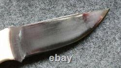 Dustar lahav hunting bushcraft knife one of kind custom ivorite micarta grips