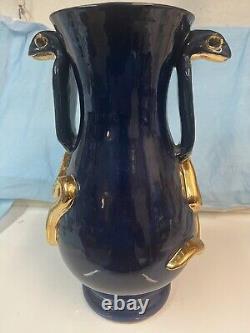 Egyptian Cobra Vase One Of A Kind From Pottery By JD Original Sculpture, New