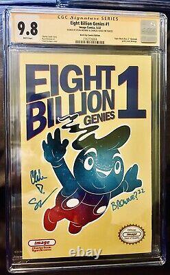 Eight Billion Genies 1 CGC 9.8 Super Mario 2x Signed SKY BLUE One Of A Kind