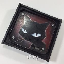 Emily Strange Rare One Of A Kind Mystery Black Cat Buzz Parker Metal Scratch Art