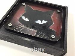 Emily Strange Rare One Of A Kind Mystery Black Cat Buzz Parker Metal Scratch Art