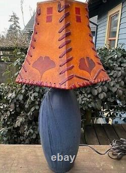Ephraim Pottery Dragonfly Vase Table Lamp-One of a Kind