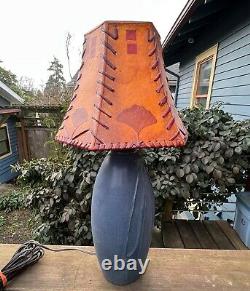 Ephraim Pottery Dragonfly Vase Table Lamp-One of a Kind