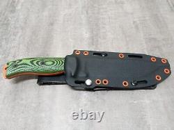 Esee 6 G10 3D contoured color swap scales. One of a kind! Kydex/leather sheath