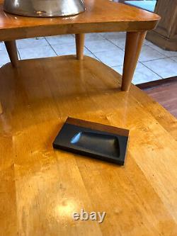 Evans Inspired Midcentury Modern One Of Kind Slate Rosewood Dish Tray Vide Poche