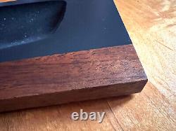 Evans Inspired Midcentury Modern One Of Kind Slate Rosewood Dish Tray Vide Poche