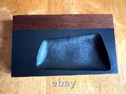 Evans Inspired Midcentury Modern One Of Kind Slate Rosewood Dish Tray Vide Poche